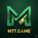 M77 Game - official app home screen showing online gaming features